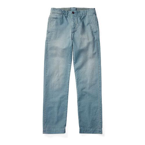 Ralph Lauren Rrl Cotton Officer's Chino Berkley Blue