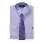 Ralph Lauren Slim Fit Plaid Shirt Purple/white