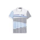 Ralph Lauren Custom Slim Fit Mesh Polo Striped Patchwork