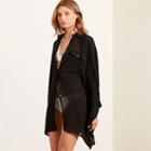 Ralph Lauren Lauren Button-down Cover-up Black
