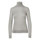 Ralph Lauren Cashmere Turtleneck Sweater Lux Light Grey Melange