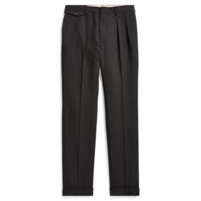 Ralph Lauren Slim Fit Herringbone Trouser Dark Charcoal