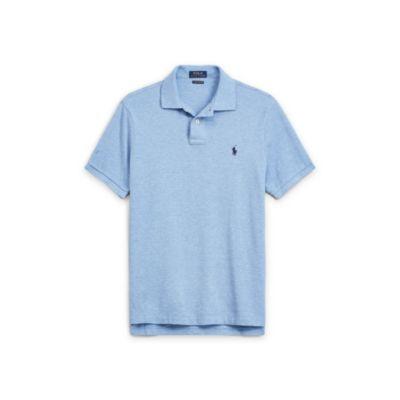 Ralph Lauren Custom Slim Fit Mesh Polo Jamaica Heather