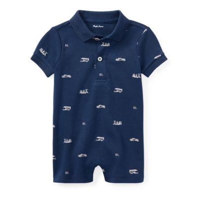 Ralph Lauren Cotton Interlock Polo Shortall Summer Navy Multi 3m
