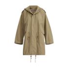 Ralph Lauren Cotton Canvas Hooded Parka Olive Drab