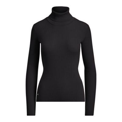 Ralph Lauren Stretch Cotton Turtleneck Polo Black Sp