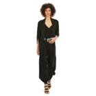 Ralph Lauren Fringed Open-front Cardigan Black