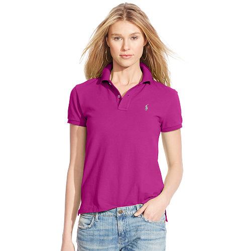 Polo Ralph Lauren Classic Fit Cotton Mesh Polo Bright Magenta