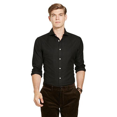 Polo Ralph Lauren Cotton Twill Sport Shirt Polo Black
