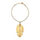 Ralph Lauren Gold-plated Feather Necklace Gold