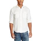 Polo Ralph Lauren Linen Utility Shirt Deckwash White