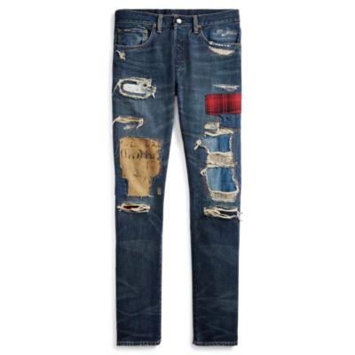 Ralph Lauren Sullivan Slim Distressed Jean Burke Wash
