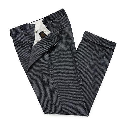 Ralph Lauren Rrl Slim-fit Striped Dobby Trouser Indigo White