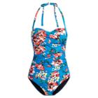 Ralph Lauren Slimming Bandeau One-piece Blue
