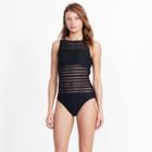 Ralph Lauren Lauren Mesh Open-back One-piece Black