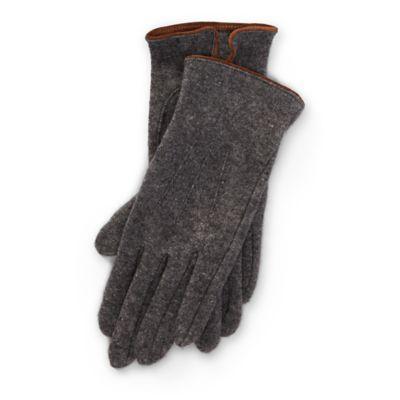 Ralph Lauren Lambswool-blend Tech Gloves Grey Heather