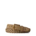 Ralph Lauren Braided Suede Belt Bamboo