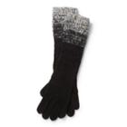 Ralph Lauren Lauren Color-blocked Aran-knit Gloves Black