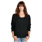 Ralph Lauren Denim & Supply Cable-knit Cotton Sweater Black