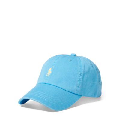 Ralph Lauren Cotton Chino Baseball Cap Margie Blue