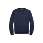 Ralph Lauren Cotton V-neck Sweater Hunter Navy 4x Big