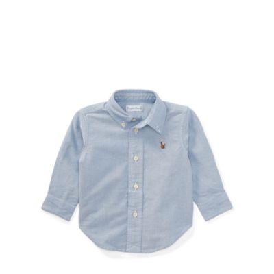 Ralph Lauren Blake Cotton Oxford Shirt Blue 9m