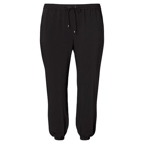 Ralph Lauren Lauren Woman Crepe Jogger Polo Black