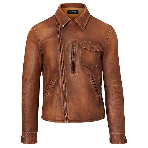 Polo Ralph Lauren Lambskin Jacket Dublin Brown