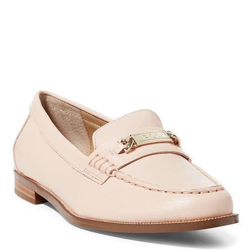 Ralph Lauren Lauren Bedelia Calfskin Loafer Chiffon Pink