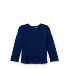 Ralph Lauren Pleated-hem Jersey Top Holiday Navy 3m