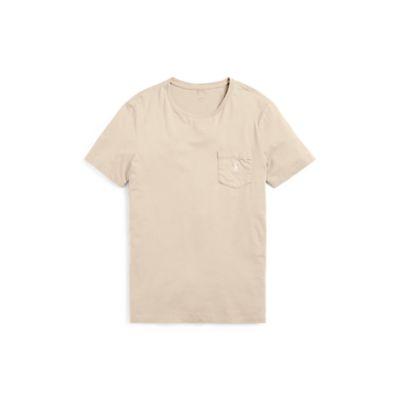 Ralph Lauren Custom Slim Fit Cotton T-shirt Soft Almond
