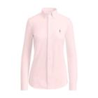 Ralph Lauren Knit Cotton Oxford Shirt Pink