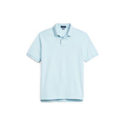 Ralph Lauren Custom Slim Fit Mesh Polo Coastal Blue