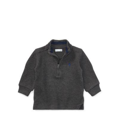 Ralph Lauren French-rib Half-zip Pullover Windsor Heather 6m