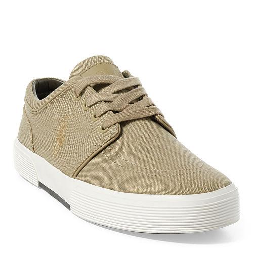 Polo Ralph Lauren Faxon Canvas Low-top Sneaker Khaki