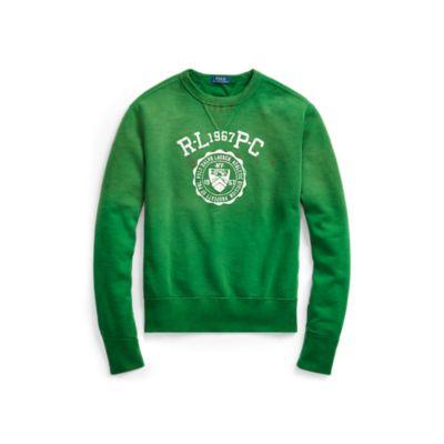 Ralph Lauren Cotton-blend-fleece Sweatshirt Athletic Green