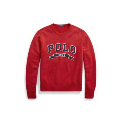 Ralph Lauren Cotton-blend-fleece Sweatshirt Eaton Red