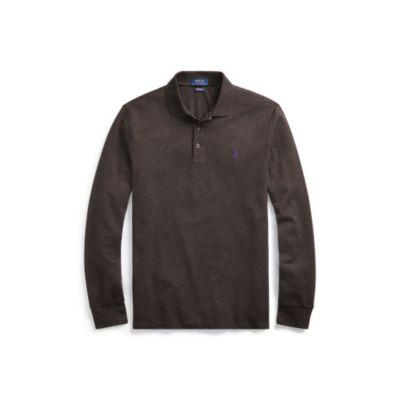 Ralph Lauren Custom Slim Long-sleeve Polo Dark Charcoal Heather