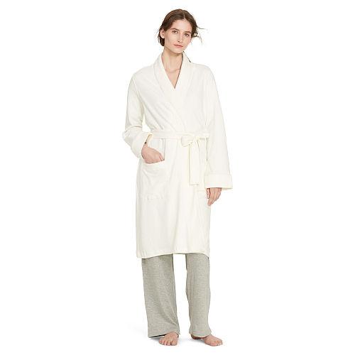 Ralph Lauren Lauren Quilted Shawl-collar Robe Ivory