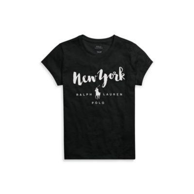 Polo Ralph Lauren Jersey Tee Polo Black New York