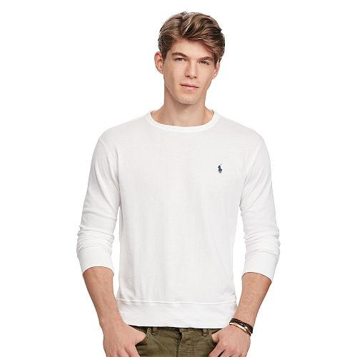Polo Ralph Lauren Cotton Spa Terry Sweatshirt White