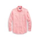 Ralph Lauren Classic Fit Linen Shirt Rose/white 2x Big