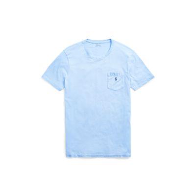 Ralph Lauren Custom Slim Fit Cotton T-shirt Course Blue