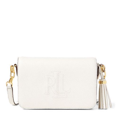 Ralph Lauren Lauren Carmen Leather Crossbody Bag Eggshell