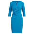 Ralph Lauren Keyhole Stretch Jersey Dress Maremma Blue