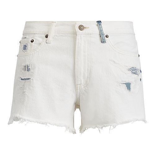 Polo Ralph Lauren Cutoff Denim Short White
