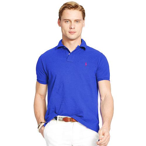 Polo Ralph Lauren Custom-fit Mesh Polo Shirt Bright Royal
