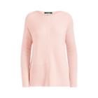 Ralph Lauren Ribbed Cotton-blend Sweater Pale Rose