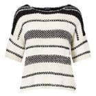 Polo Ralph Lauren Boxy Cotton-blend Sweater White/black