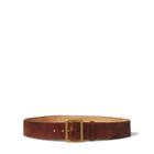Ralph Lauren Distressed Wide Leather Belt Brown
